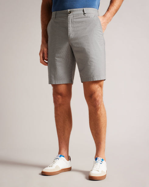 TURA-Shorts-Regular Fit Dogtooth Short- Ted Baker Romania